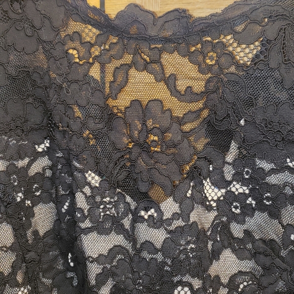 💞 Rebecca Taylor Little Black Lace Dress sz 4 - Picture 6 of 12